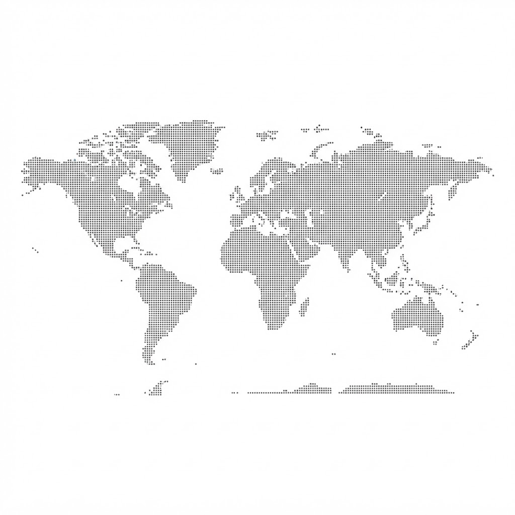 Carte du monde représentant la couverture réseau de Sim-Prépayée